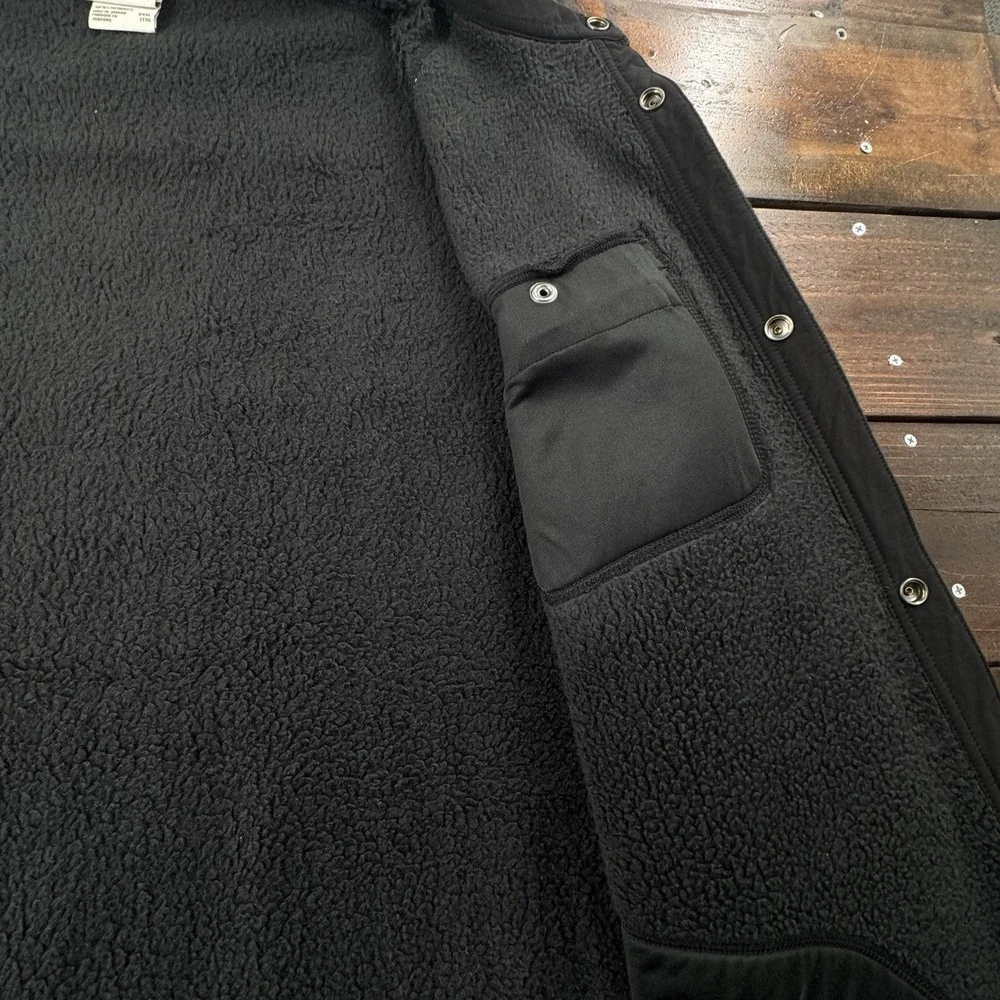 The North Face Gordon Lyons Fleece‎ Lined Jacket Men's Size 3XL Snap Front Black